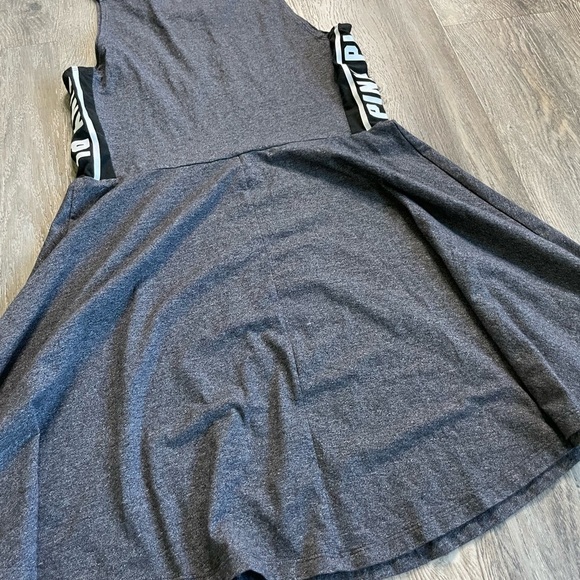Victoria’s Secret PINK Charcoal Logo Tank Dress, size medium. - Picture 8 of 8